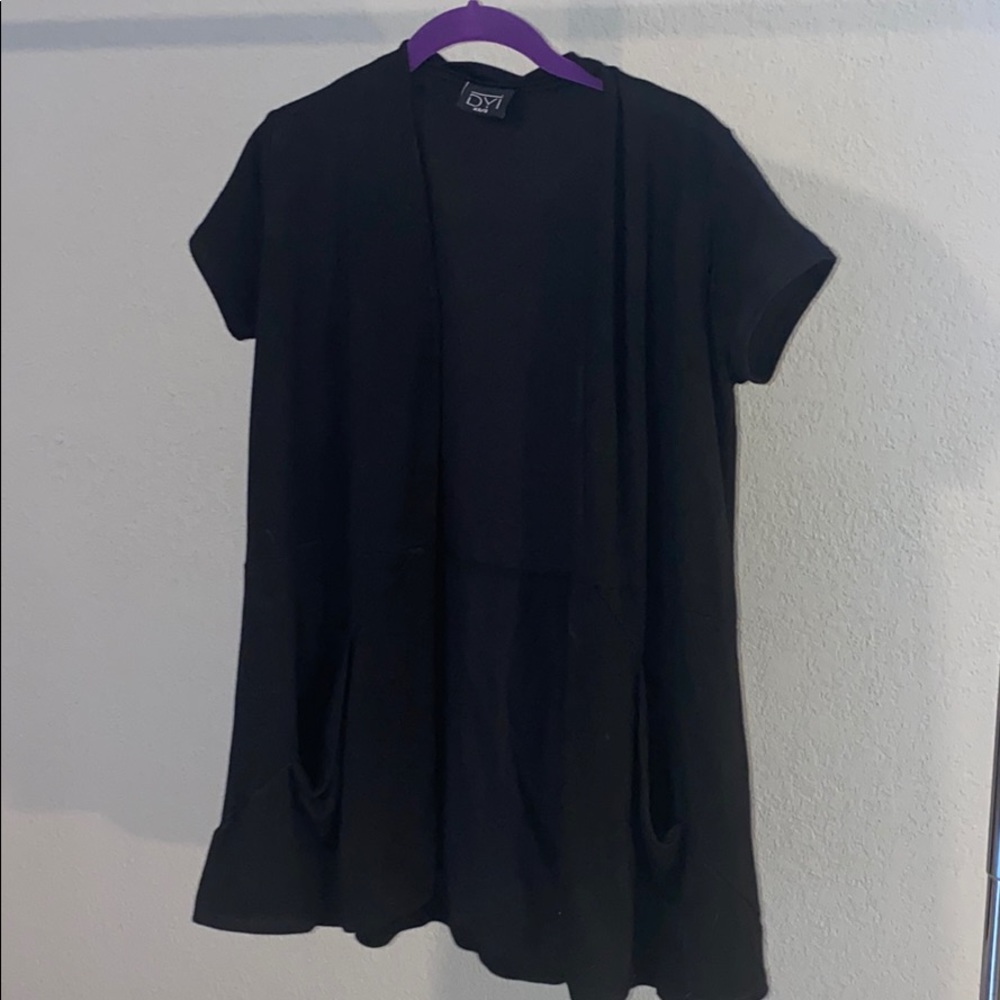 DYI short sleeve pocket cardigan